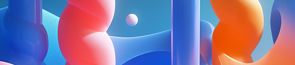 call to action banner minimalistic 3d