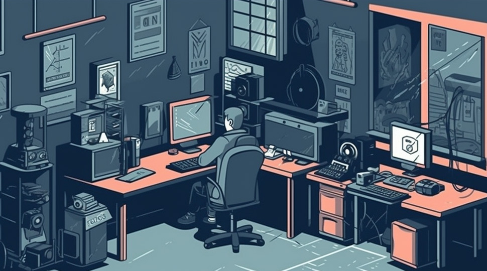 Editor working with editing software adobe