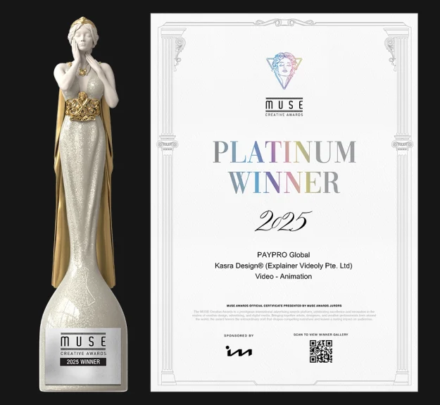 Muse Creative Awards Platinium 3DAnimation Winner